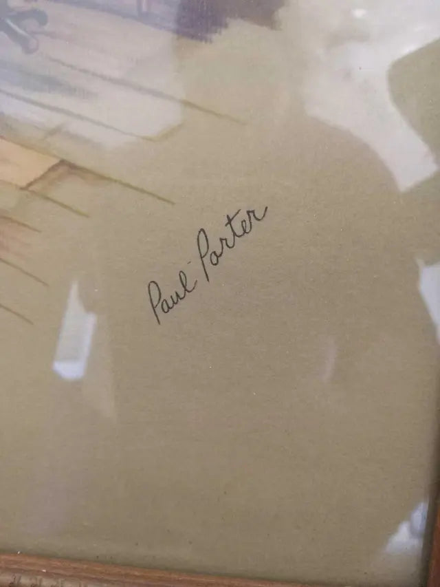 Pair of Vintage Framed Prints by Paul Porter