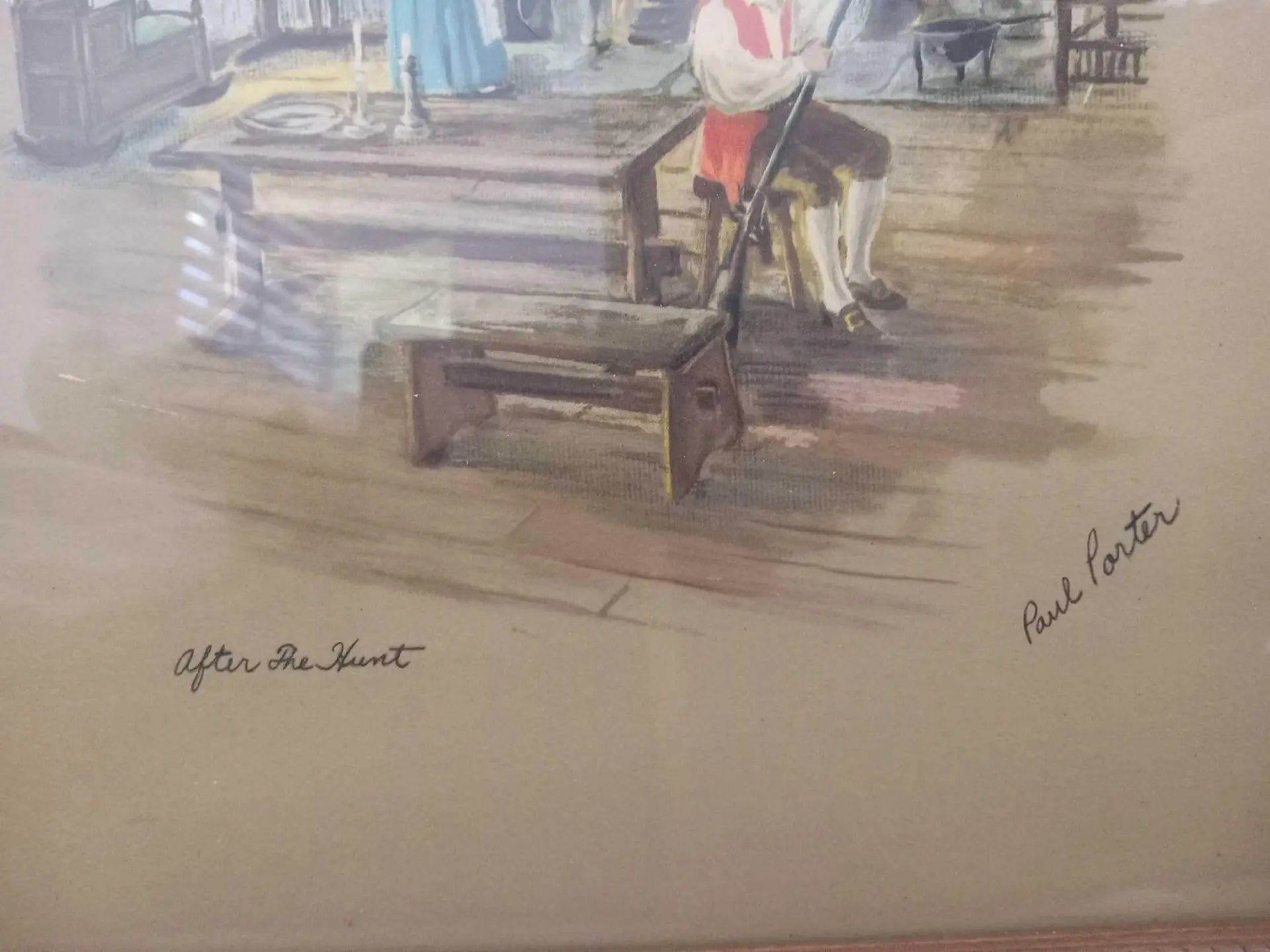 Pair of Vintage Framed Prints by Paul Porter