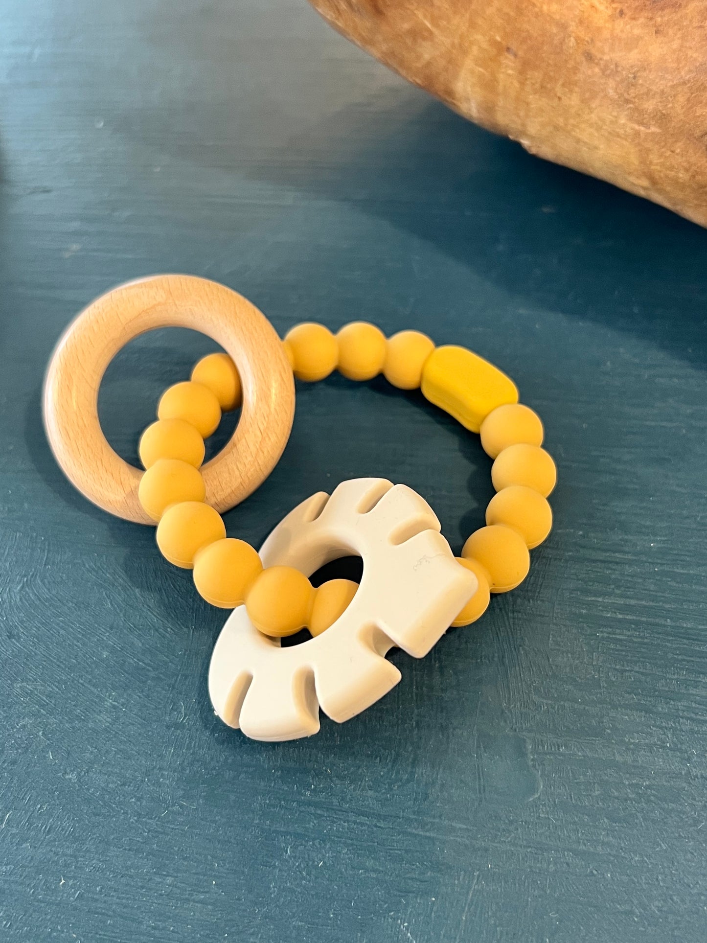 3 In 1 Baby Teether BPA Free Mustard