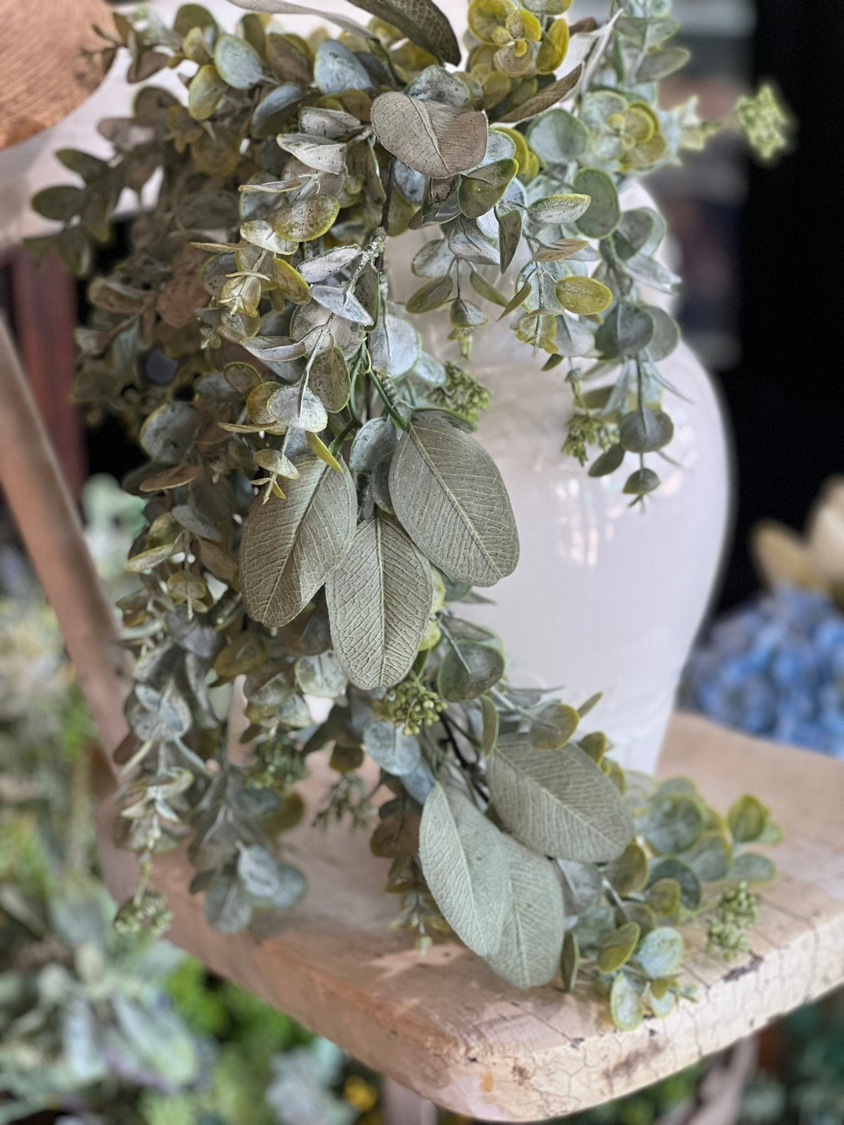 32" Hanging Green Leaf - The Mustard Seed Collection, The Seed