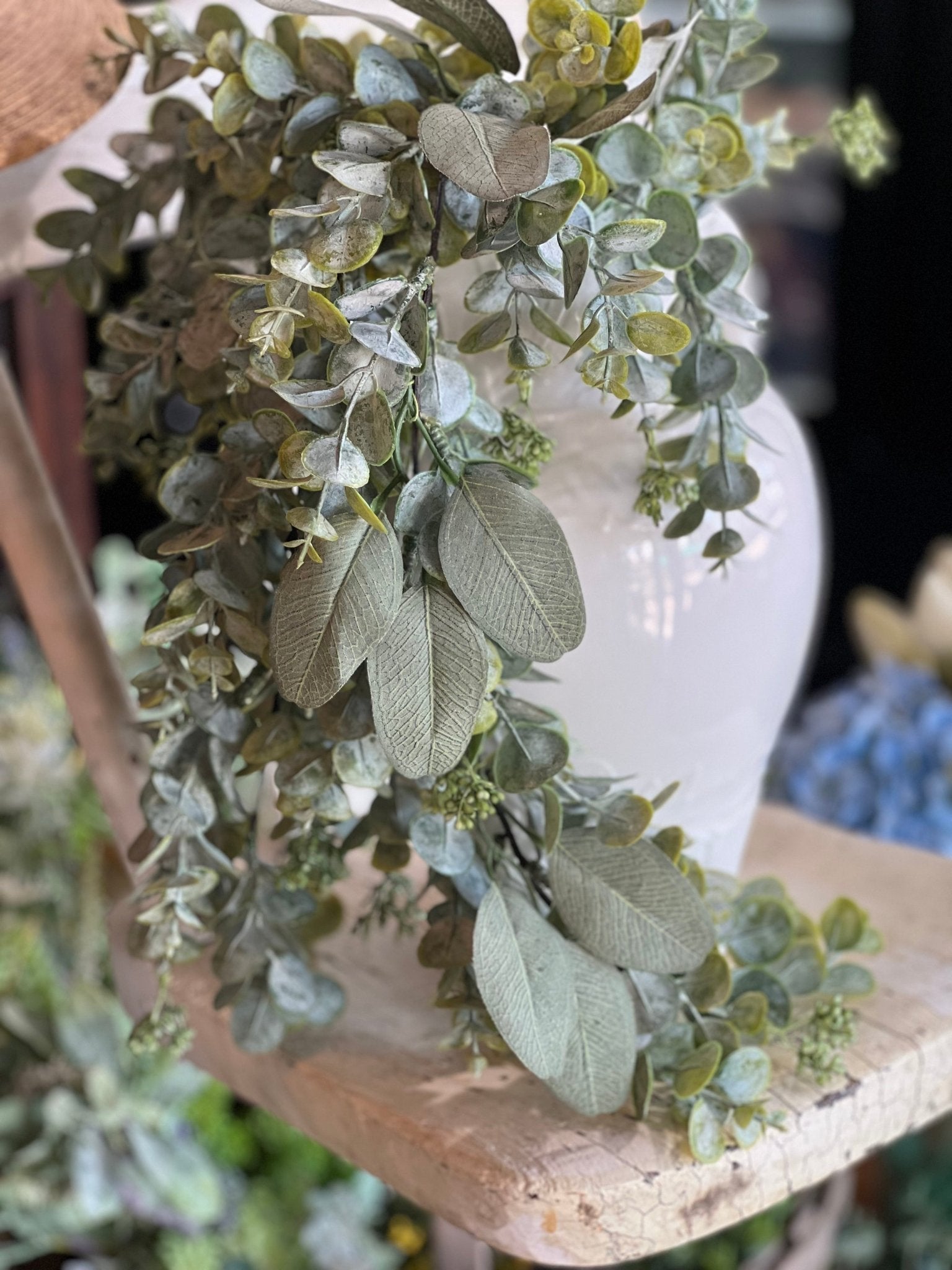 32" Hanging Green Leaf - The Mustard Seed Collection, The Seed
