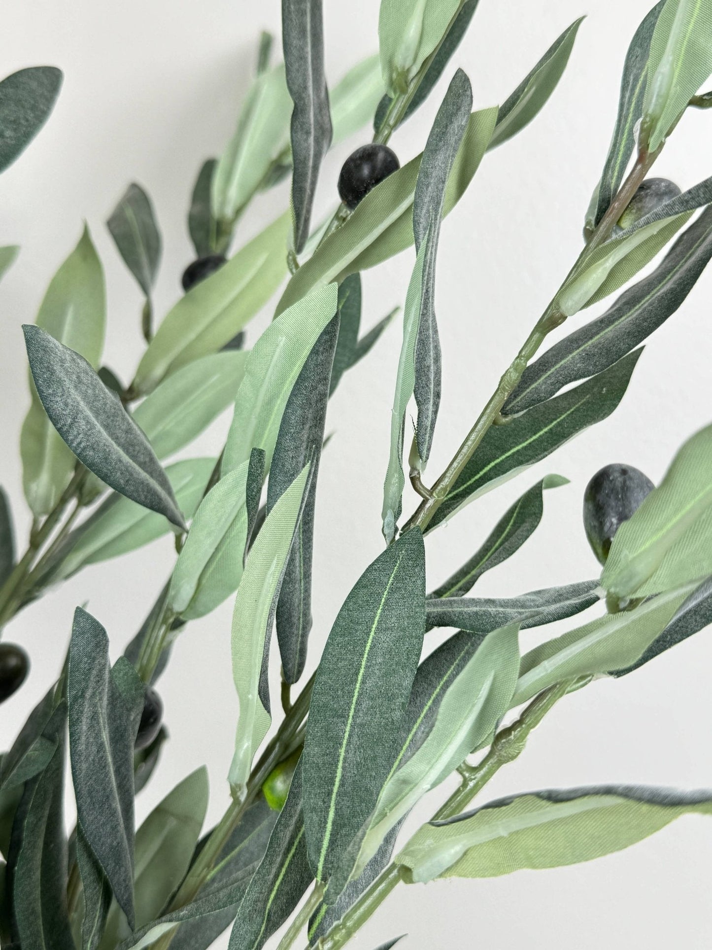 32" Real Touch Premium Quality Olive Branch Leaf Fruit Spray - The Mustard Seed Collection, The Seed