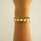18K Gold PVD Dont let Hard Days Win Engraved Bangle Bracelet: Stainless WJW