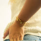 18K Gold PVD Stainless Steel Let your Light Shine Bracelet: Gold WJW