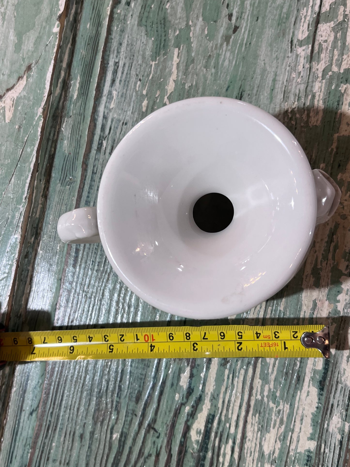 Rare Antique 1876-89 Haviland Lady’s Portable Spittoon White Porcelain