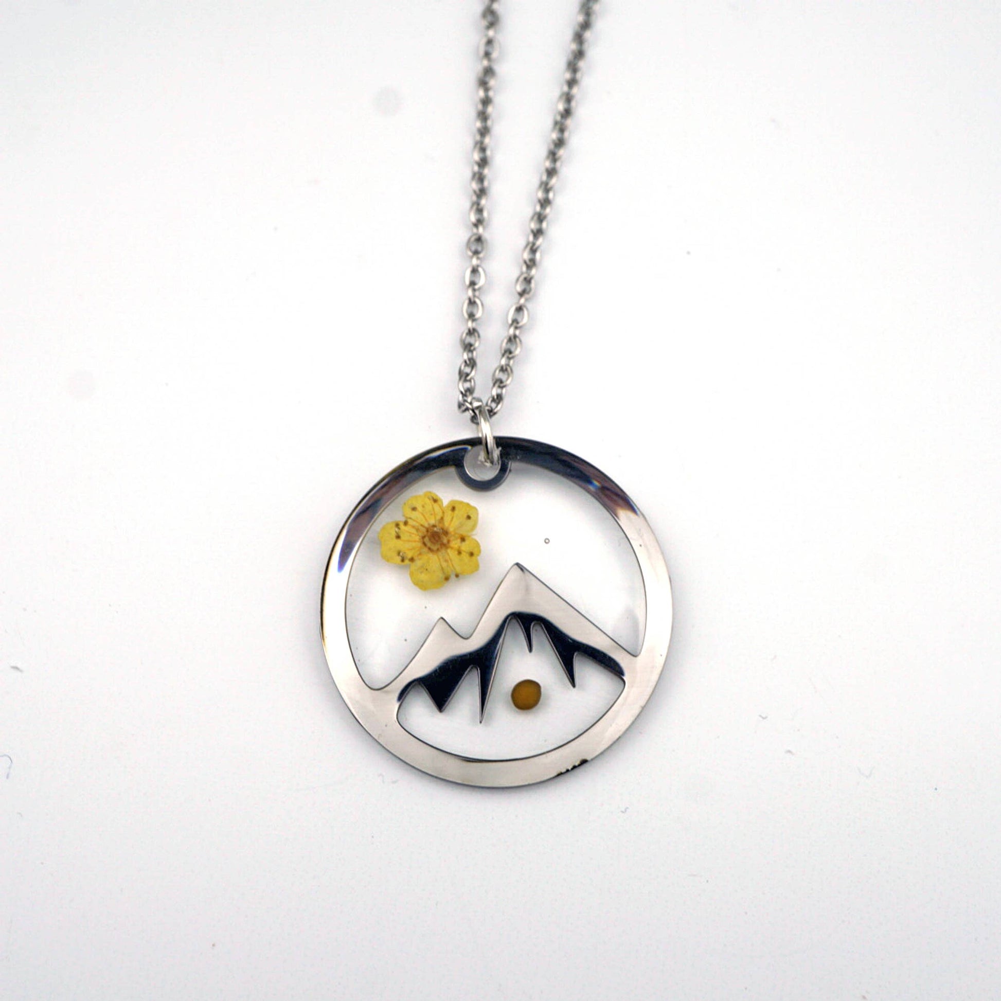 Mountain Mustard Seed Necklace: Stainless Steel