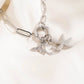 Stainless Steel Paperclip with Charm Keeper Chain Bracelet: Gold / 6.5" WJW