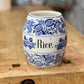 European Blue Floral Ceramic Rice Storage Jar Orlando Estate Auction