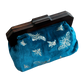Bees on Royal Blue Pure Cotton Velvet Clutch Bag