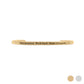 18K Gold PVD Stay Positive Work Hard Engraved Bracelet: Stainless WJW
