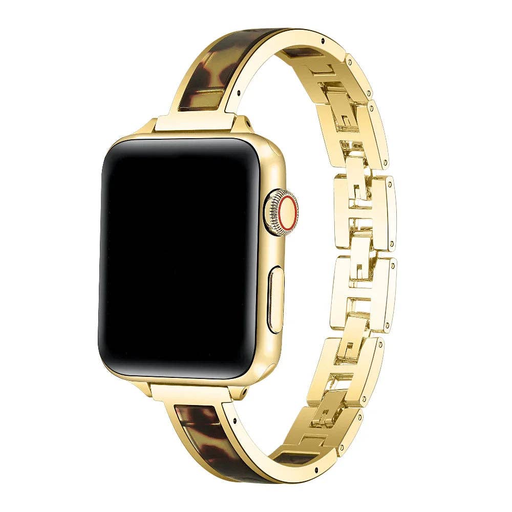 Addison Tortoise Metal Band For Apple Watch: Tortoise / Fits All Models Posh Tech