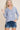 ETK-8515 Solid Basic V Neck Long Sleeves Top: Blue / L Emerald Collection