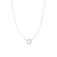 Pearl Charm Keeper Necklace: White / Stainless WJW
