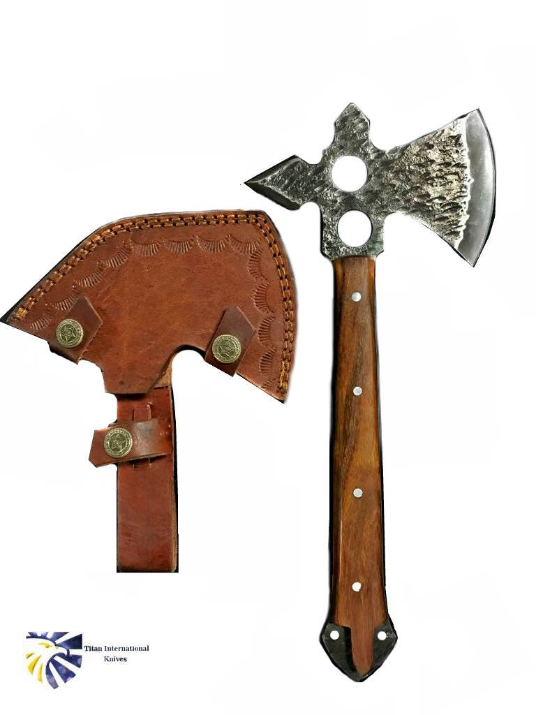 Hand Forged Carbon Tomahawk BY TITAN TC-020