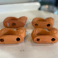 4 Terracotta Rooster Napkin Holders
