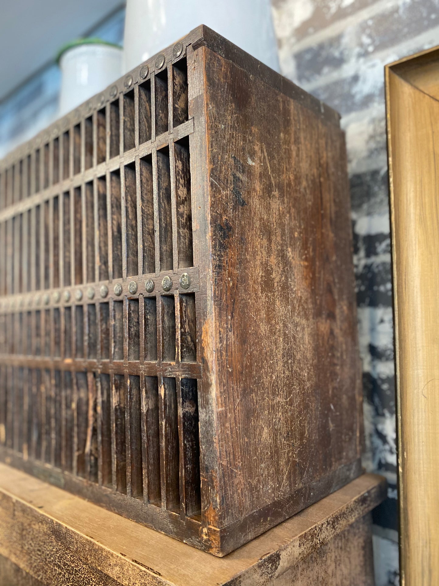 Antique Printer Cabinet