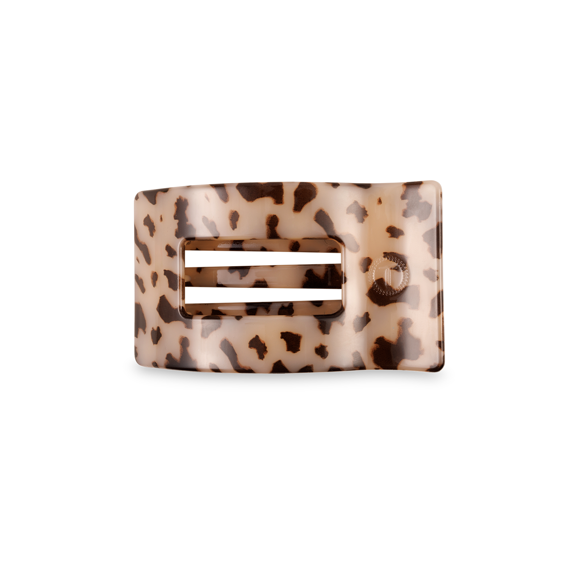 Flat Rectangle Hair Clip | Small | Blonde Tortoise