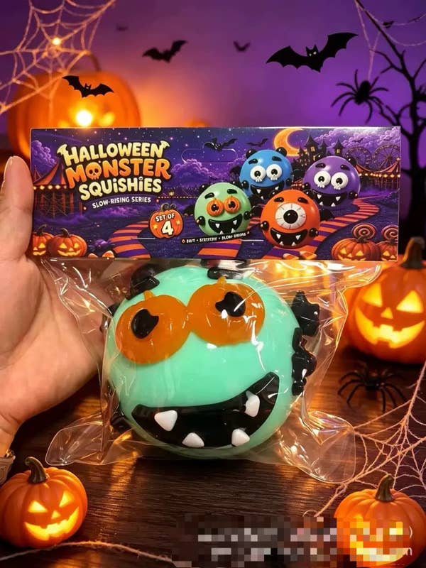 Sensory Toys: Halloween Face Swap Squishers! Barefoot Beauties