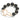 Hammered Cross Stretch Wood Beaded Bracelet Black Judson