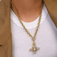 Patrice 18K Gold Non-Tarnish Cross Necklace: Yellow Gold