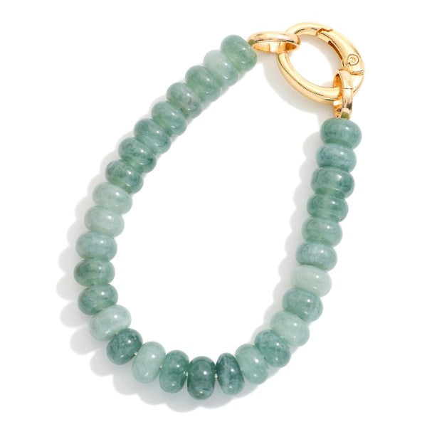 Candy Bead Beaded Bracelet Mint