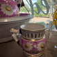 Pitcher Bowl Set Pink Teal Lawleys Norfolk Stoke Pottery Wilkinson England LTD 300 L