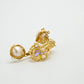 Earring Coin Pearl Hand Wired Cageof Freshwater Pearls