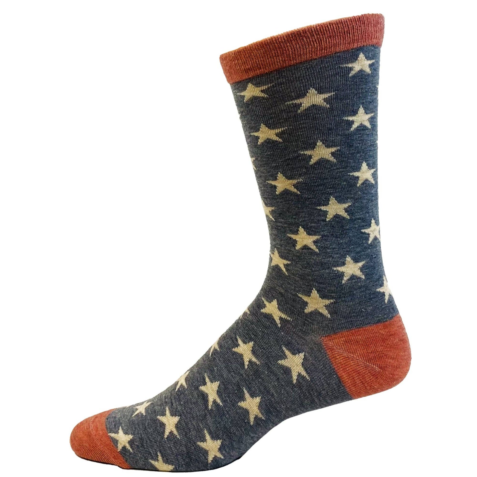 Men's Stars And Stripes Socks: Size 9-11