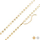 18K Gold PVD Stainless Steel Sunburst Chain Necklace: Gold / 16+2" WJW
