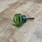 Earthy Green Colored Glass "Candied Apple" - SINGLE KNOB