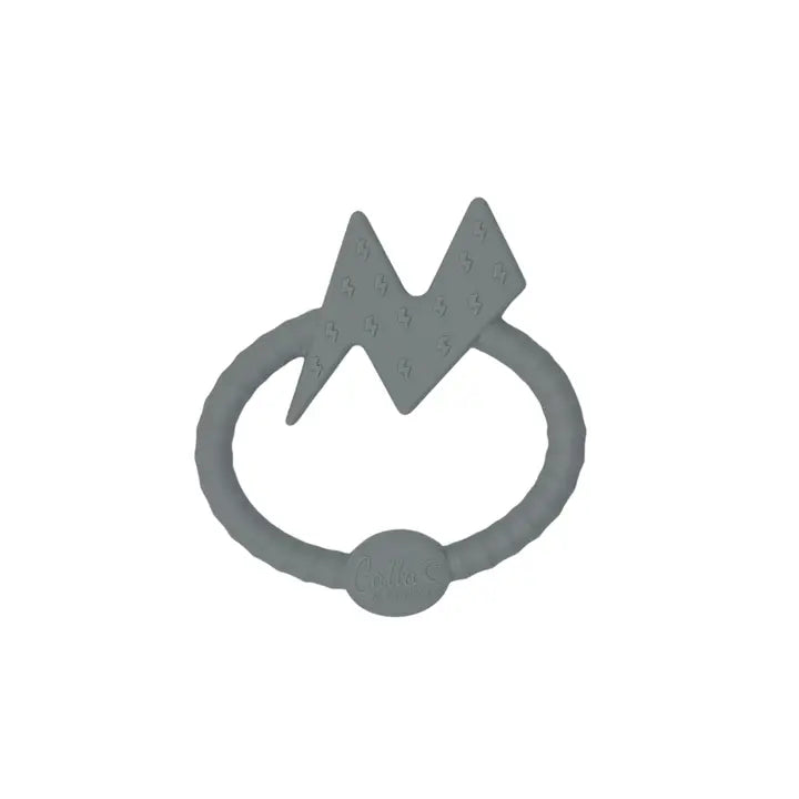 Bolt Silicone Sensory Teether Powder Blue