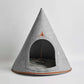 Recycled Felt Pet Cave (Gray) – Modern Foldable Dog House