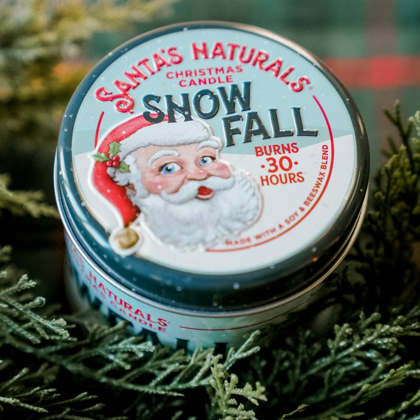 Christmas Candle in Snow Fall 9oz