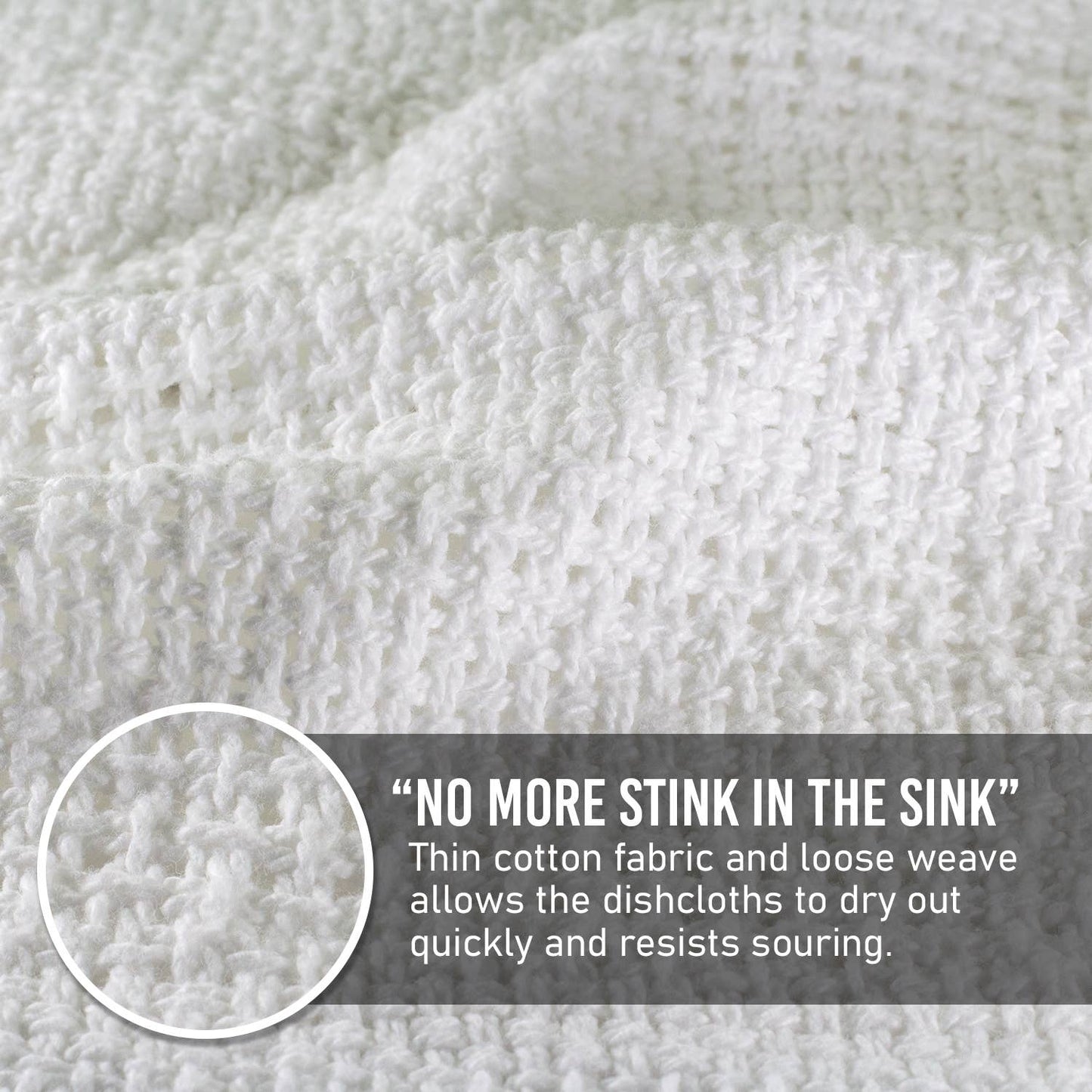 Cotton Dishcloths - Set of 4: Mint Green/Natural