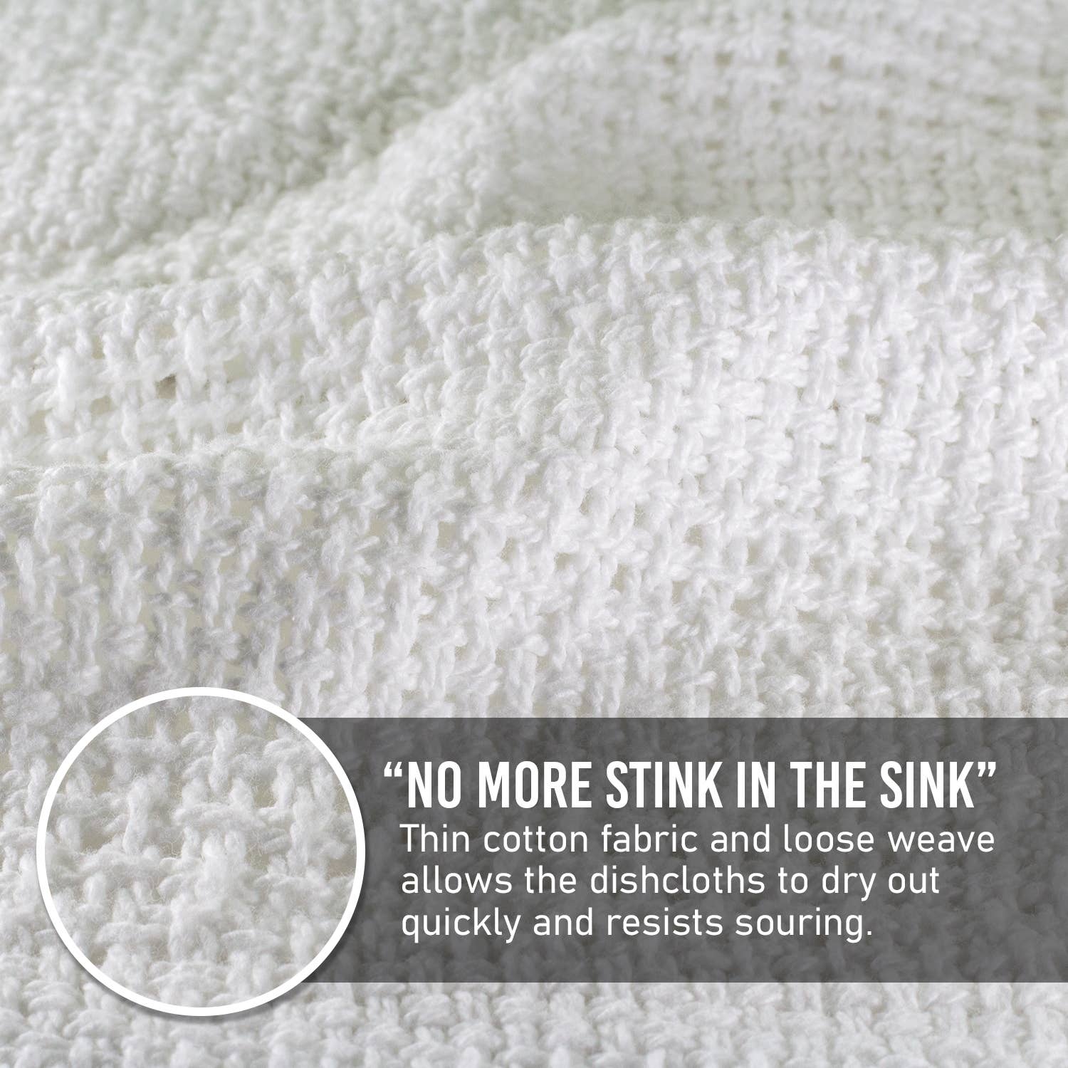 Cotton Dishcloths - Set of 4: Mint Green/Natural