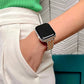 Rainey Skinny Stainless Steel Band for Apple Watch: Silver/Gold / Fits All Models Posh Tech