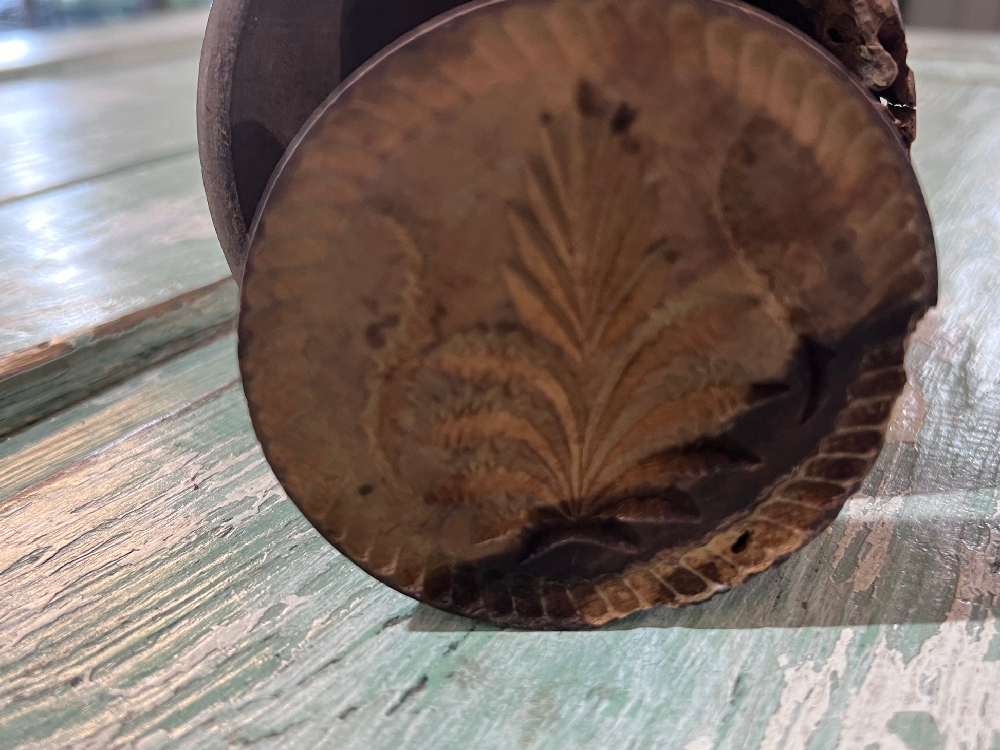 Antique Wheat Bushell Butter Mold