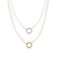 Pearl Charm Keeper Necklace: White / Stainless WJW