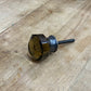 Caramel Brown Glass "Mud Puddle" - SINGLE KNOB