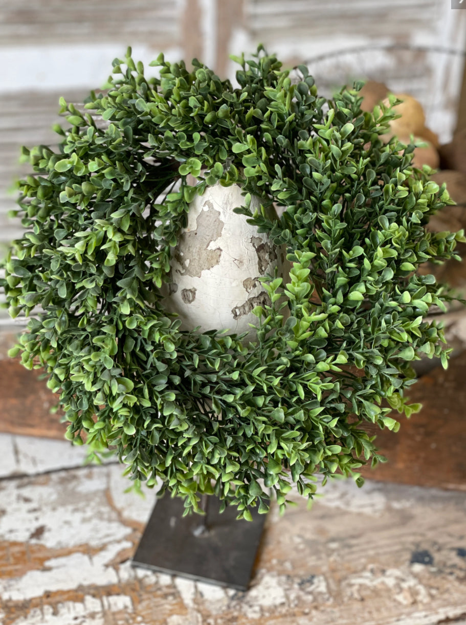 5.5” Richland Boxwood Candle Ring