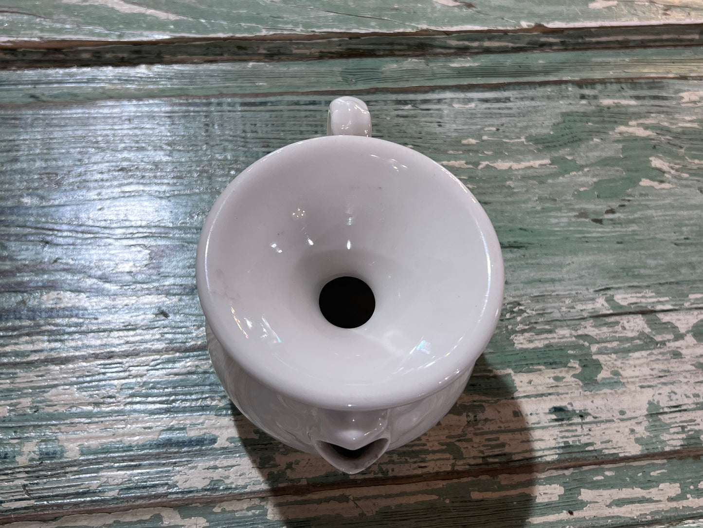 Rare Antique 1876-89 Haviland Lady’s Portable Spittoon White Porcelain