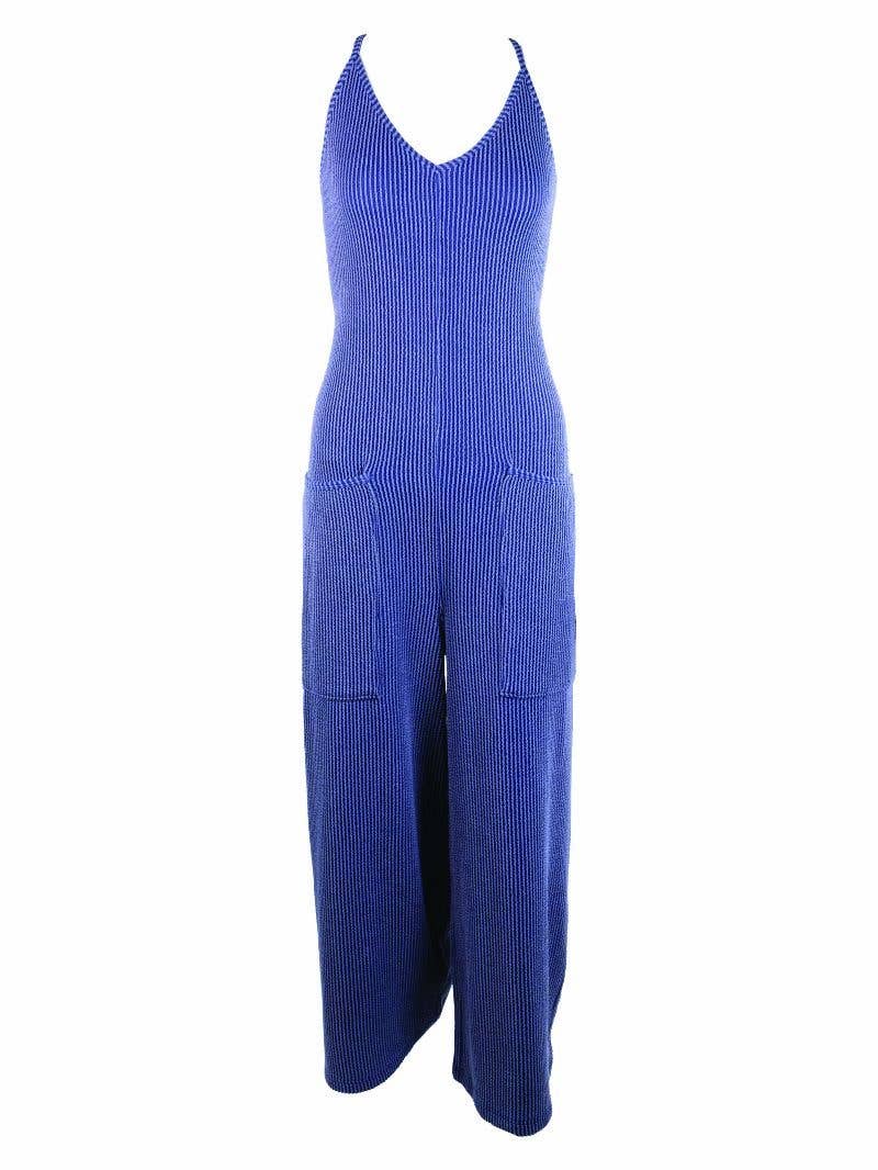 Relaxed Navy Jumpsuit 2XL