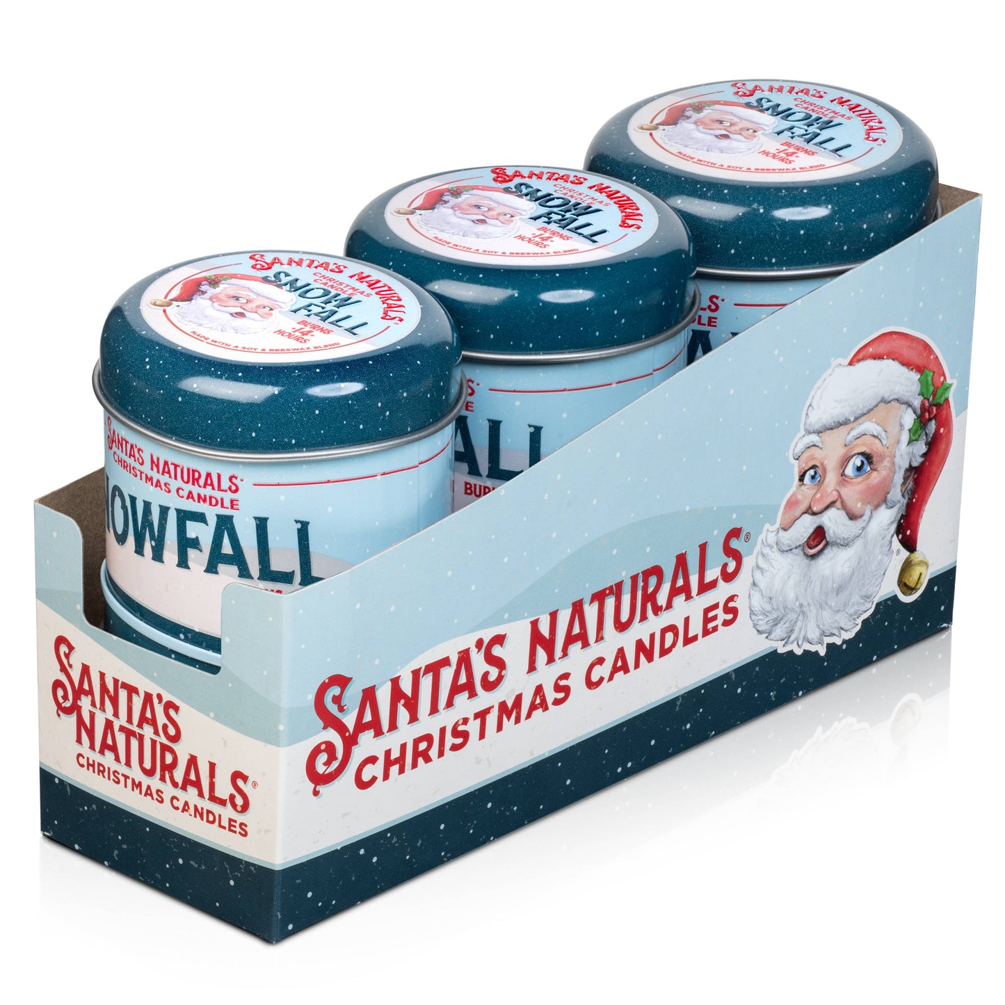 Christmas Candle in Snow Fall 3.5oz Mini