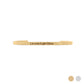 18K Gold PVD Stainless Steel Let your Light Shine Bracelet: Gold WJW
