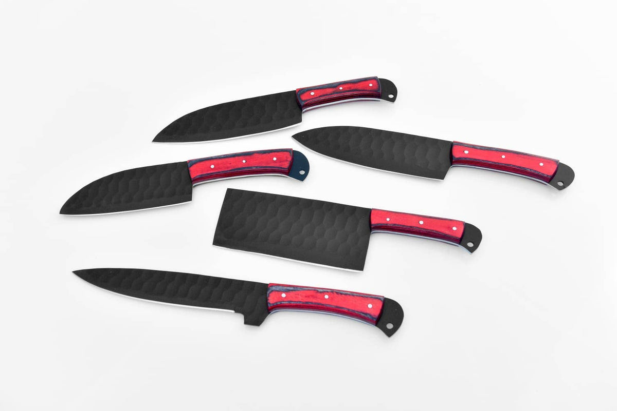 5-Piece Knife Set / With Leather carry Bag - The Mustard Seed Collection, The Seed