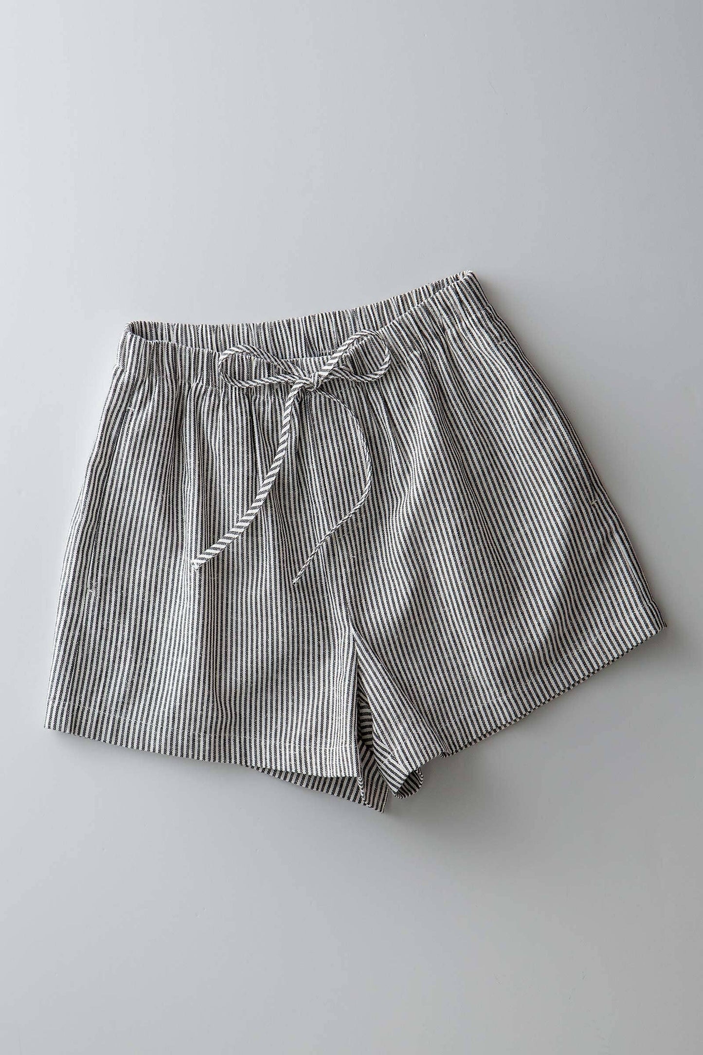 Breezy Striped Cotton-Blend Drawstring Shorts: BLUE / S-2/M-2/L-2
