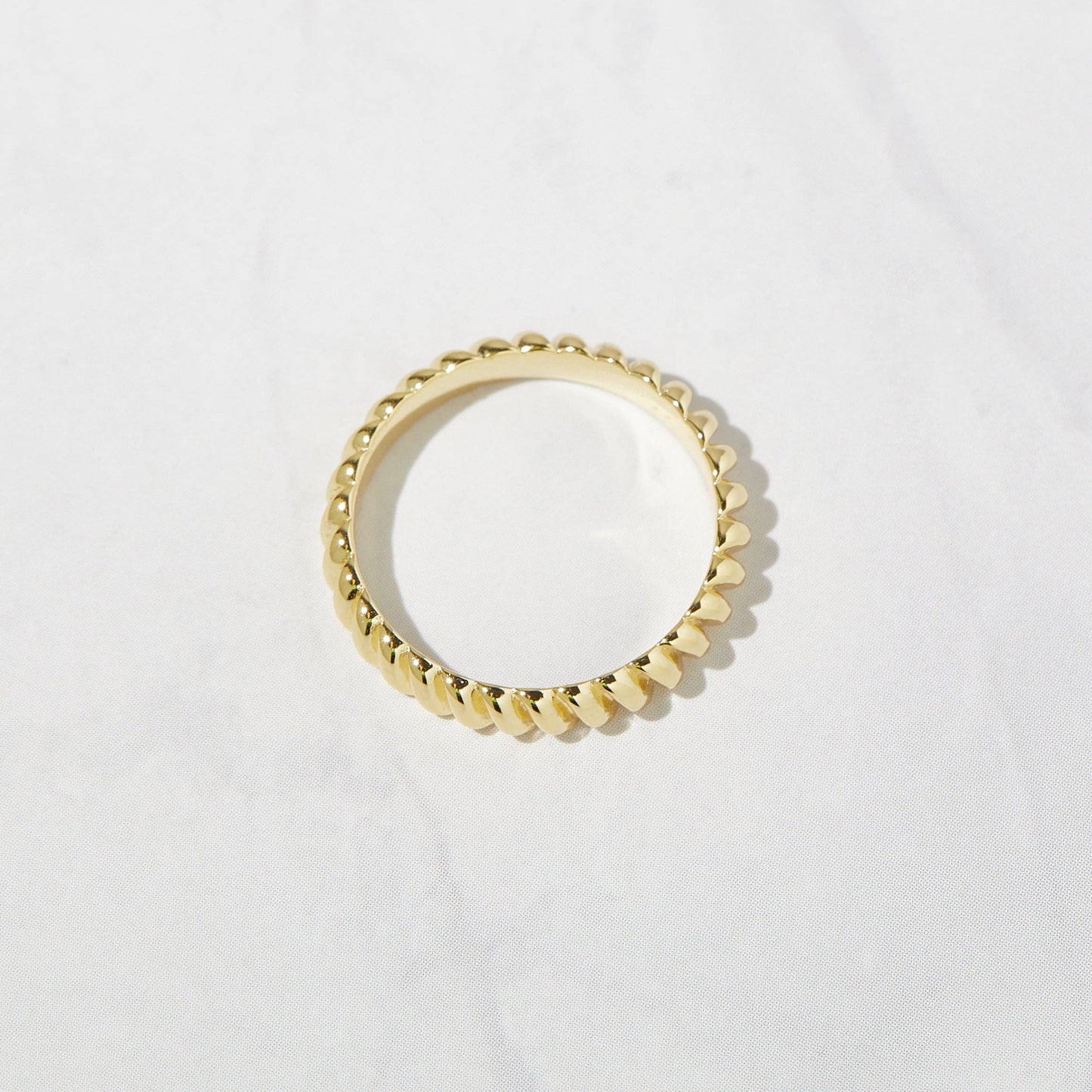 Textured Stacking Ring: Gold / 6