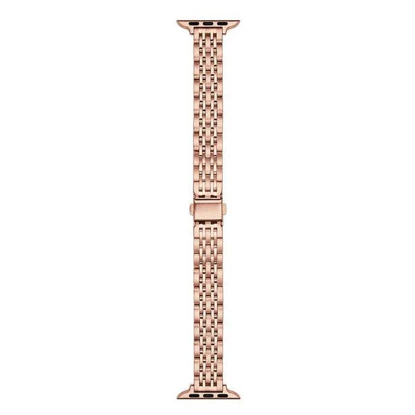 Rainey Skinny Stainless Steel Band for Apple Watch: Silver/Gold / Fits All Models Posh Tech