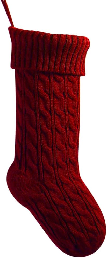 18" Cable Knit Christmas Stocking