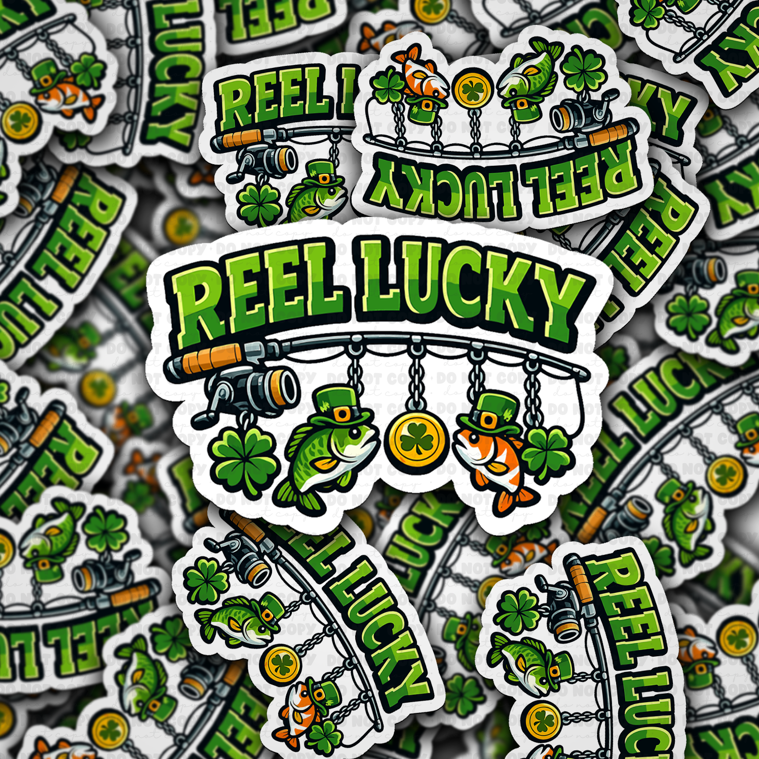 Reel Lucky Fishing sticker: Default Title